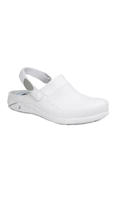 Klumpės mikrofibrinės su dirželiu baltos OB A E ESD SRC DANY SAFETY JOGGER