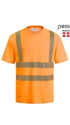 Marškinėliai Pesso HVMCOT HI-VIS, oranžiniai