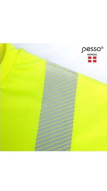 Marškinėliai Pesso HVMCOT HI-VIS, geltoni 2